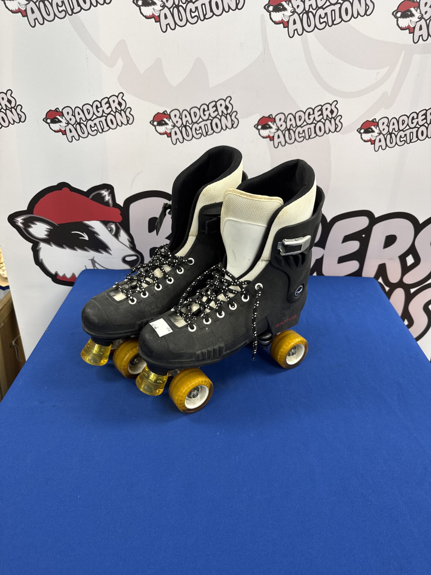 476 Pair of raptor sfr roller skates size 12