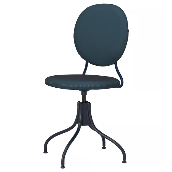 Blue Ikea office swivel chair, new in box.