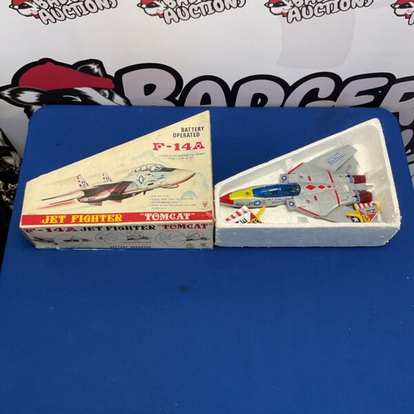 Vintage Son Ai Toys F-14A Tomcat jet fighter in detailed view.