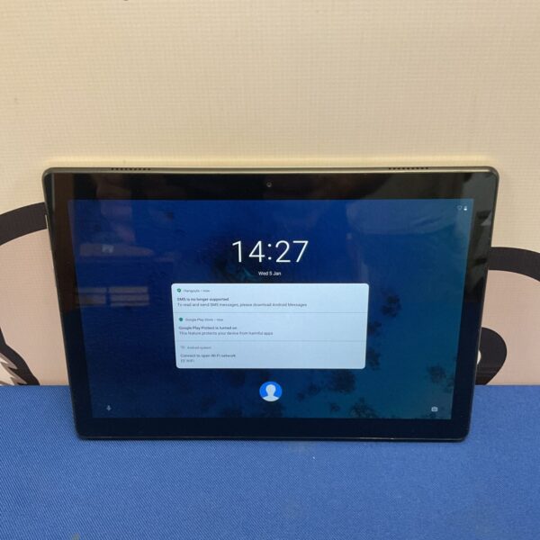 Lenovo TB-X605F tablet showing the screen and casing.