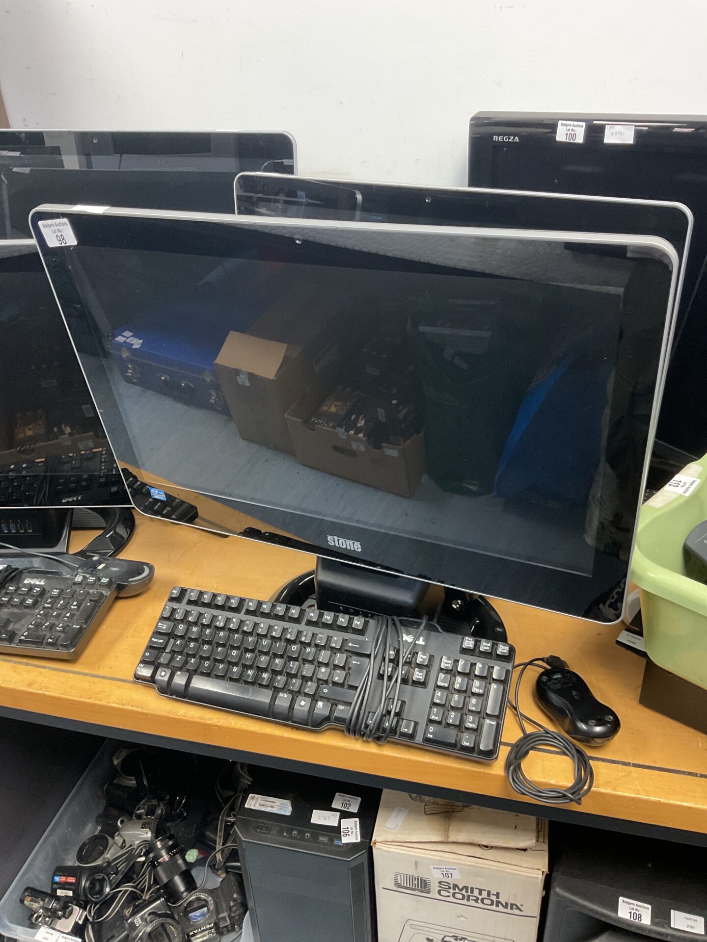 101 Stone intel I3 all in one computers with keyboards & mouse with fresh installs & Solid State Drive & 8GB Ram