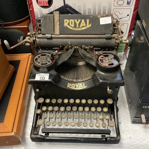 Vintage Royal Standard typewriter from the 1930s, a collectible office machine.