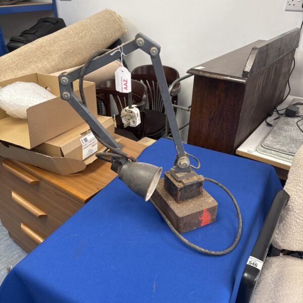 Vintage Anglepoise bench lamp for restoration project.