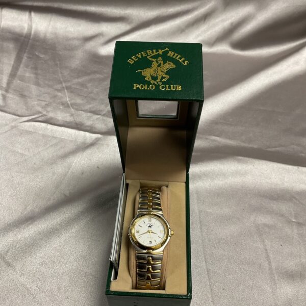 Beverly Hills Polo Club ladies wristwatch in presentation box.