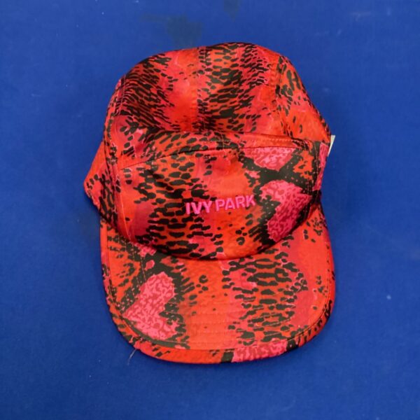 Vibrant Ivy Park baseball cap with a bold patterned design.
