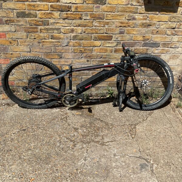 Black and grey Lombardo Valderice WM electric mountain bike.