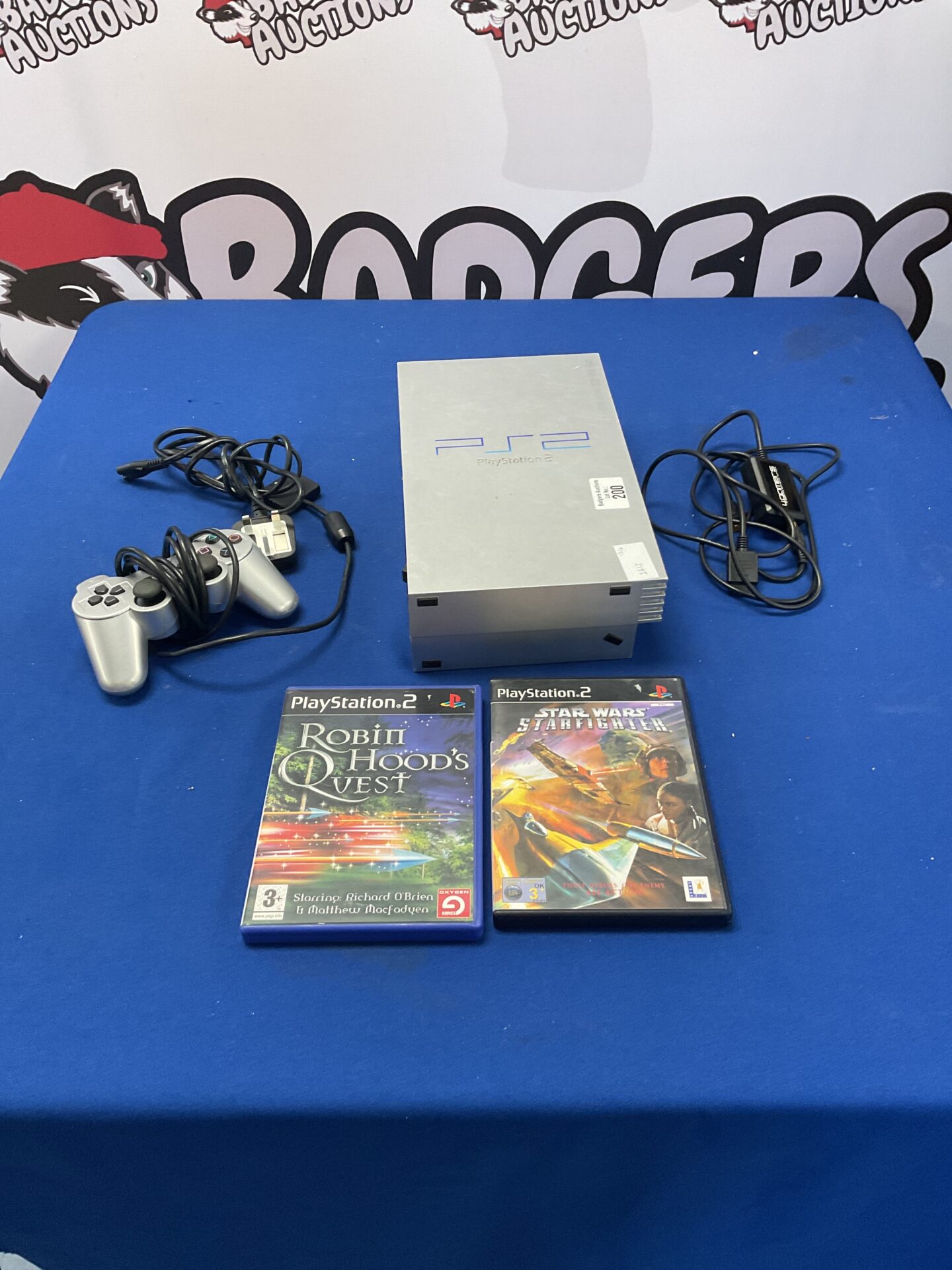200 Sony Playstation 2 with remote and 2 games