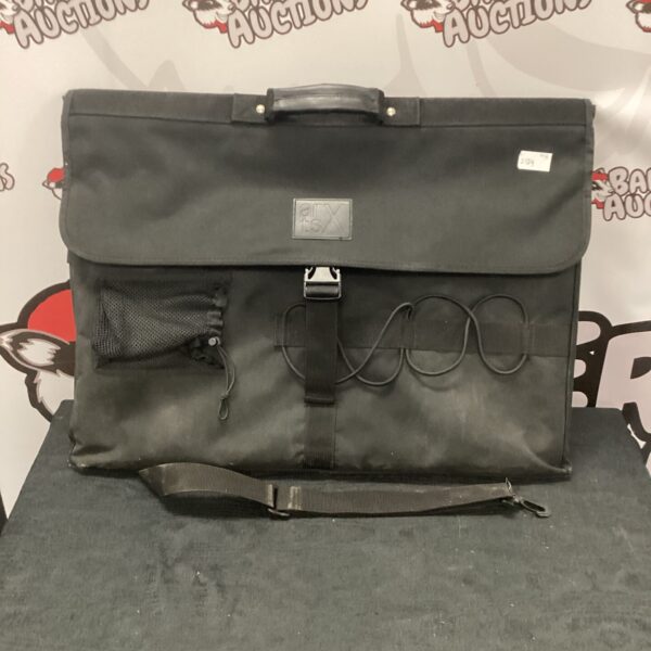 Black Arts X artist portfolio case for artwork transport.