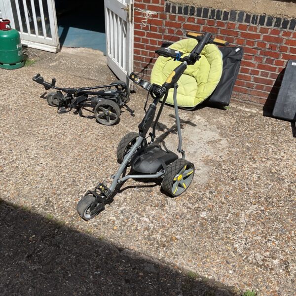 Pro Rider electric golf trolley in used condition.