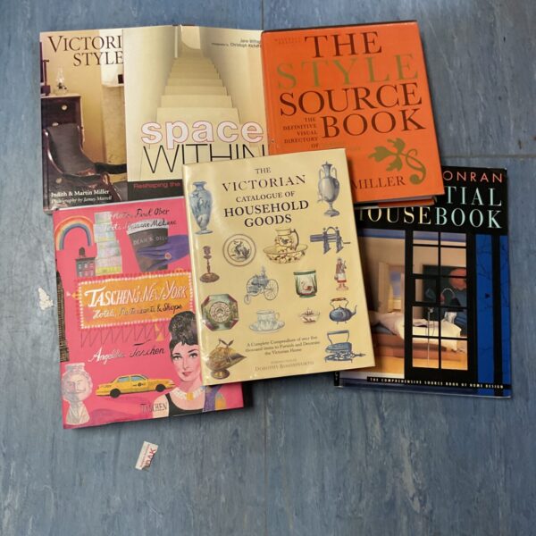 Lot of antique Victorian household books for collectors.