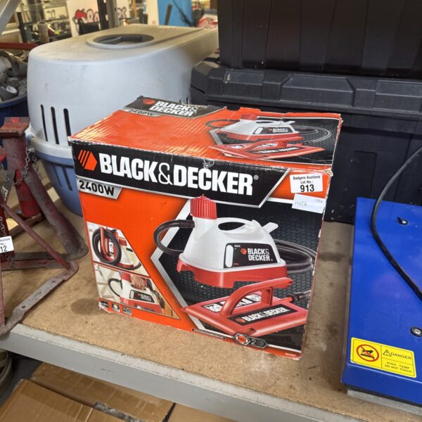 Vintage Black & Decker VA3200 wallpaper steamer in original box.