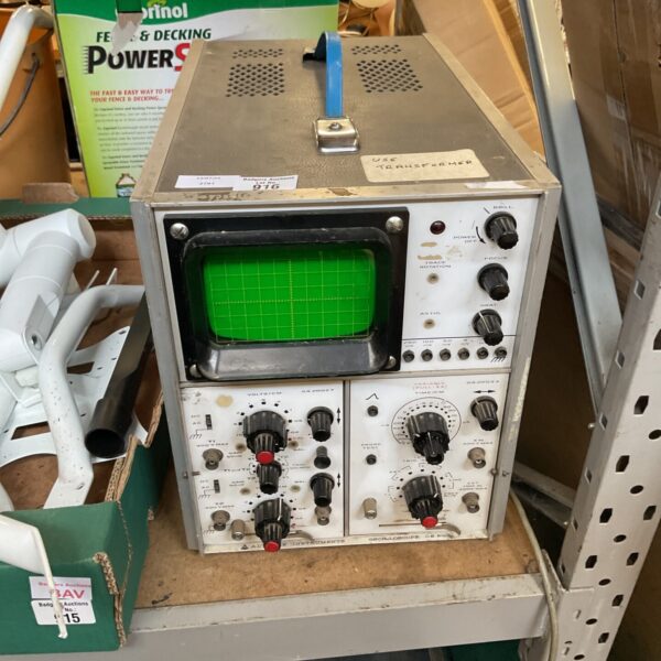 Vintage Advance Instruments oscilloscope OS 2000 in as-found condition.