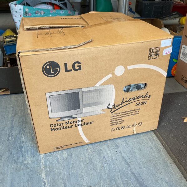 Vintage LG 15 inch colour monitor in original box