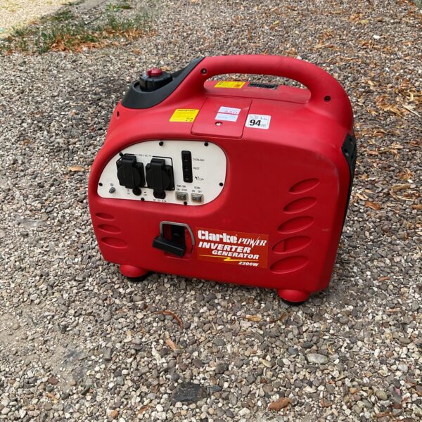 Clarke 2200w power inverter generator for portable power supply.