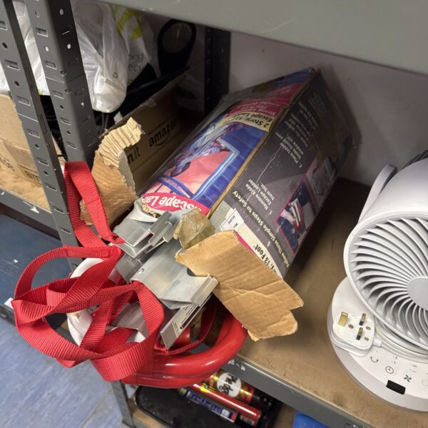 Used Kidde 2-storey escape ladder for fire safety.