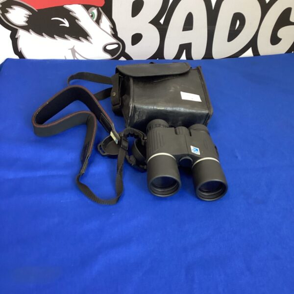 Vintage BG.PC 10x42 binoculars with carrying case for outdoor use.