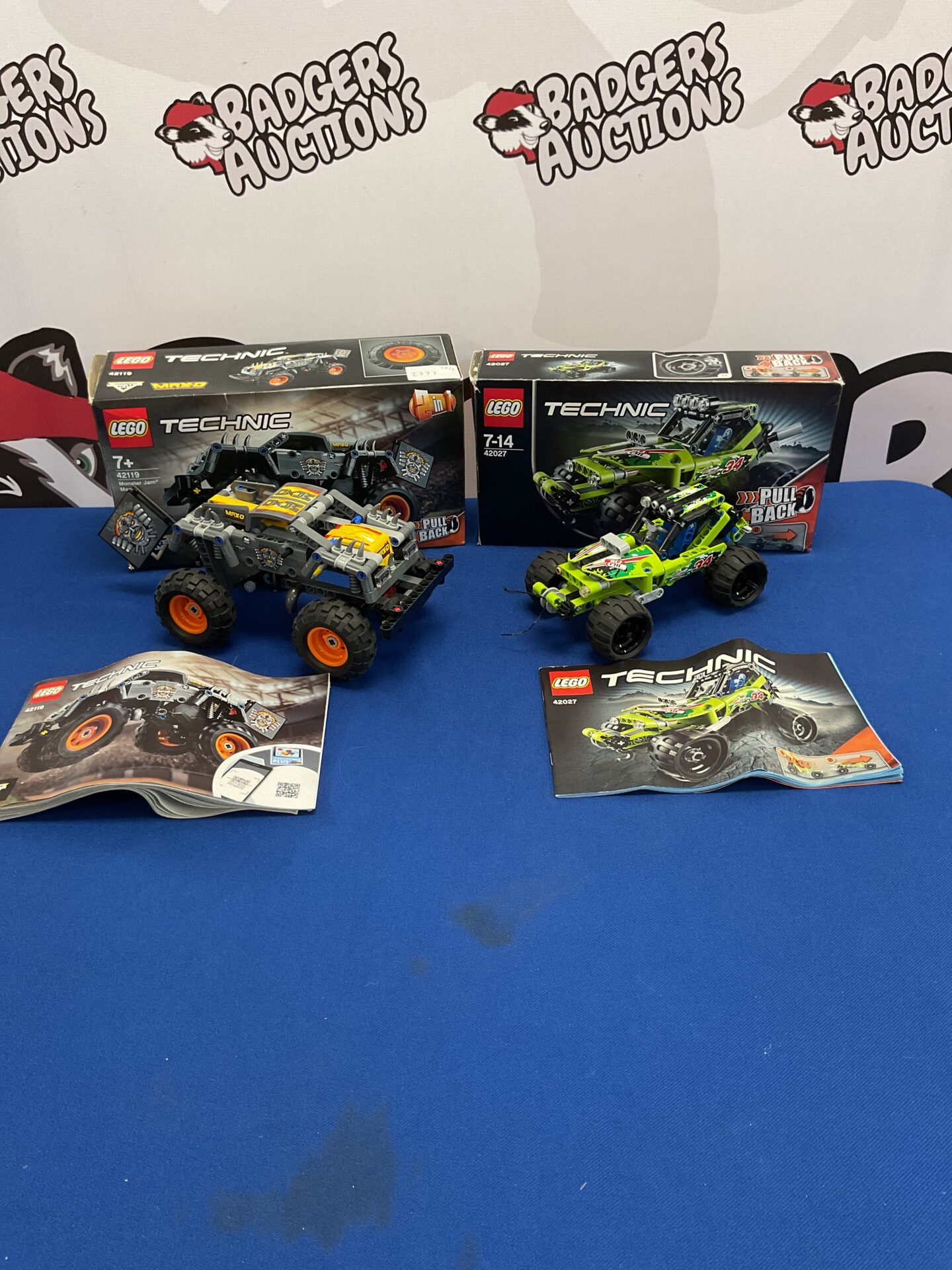 353 Two lego technic sets inc momster jam max d and set 42027