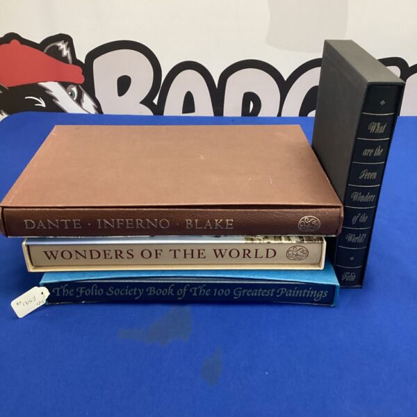 Folio Society books lot including Dante’s Inferno and Wonders of the World.