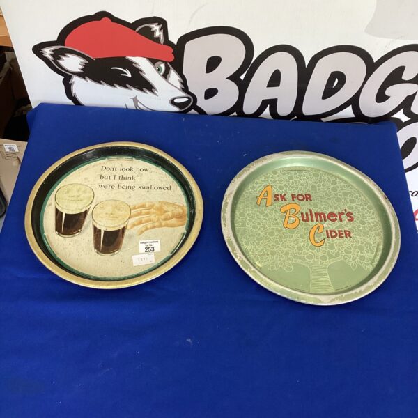 Vintage Guinness beer tray with classic branding.