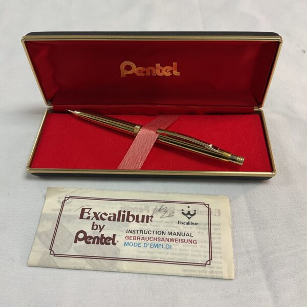 Vintage Pentel Excalibur propelling pencil in its original presentation case.
