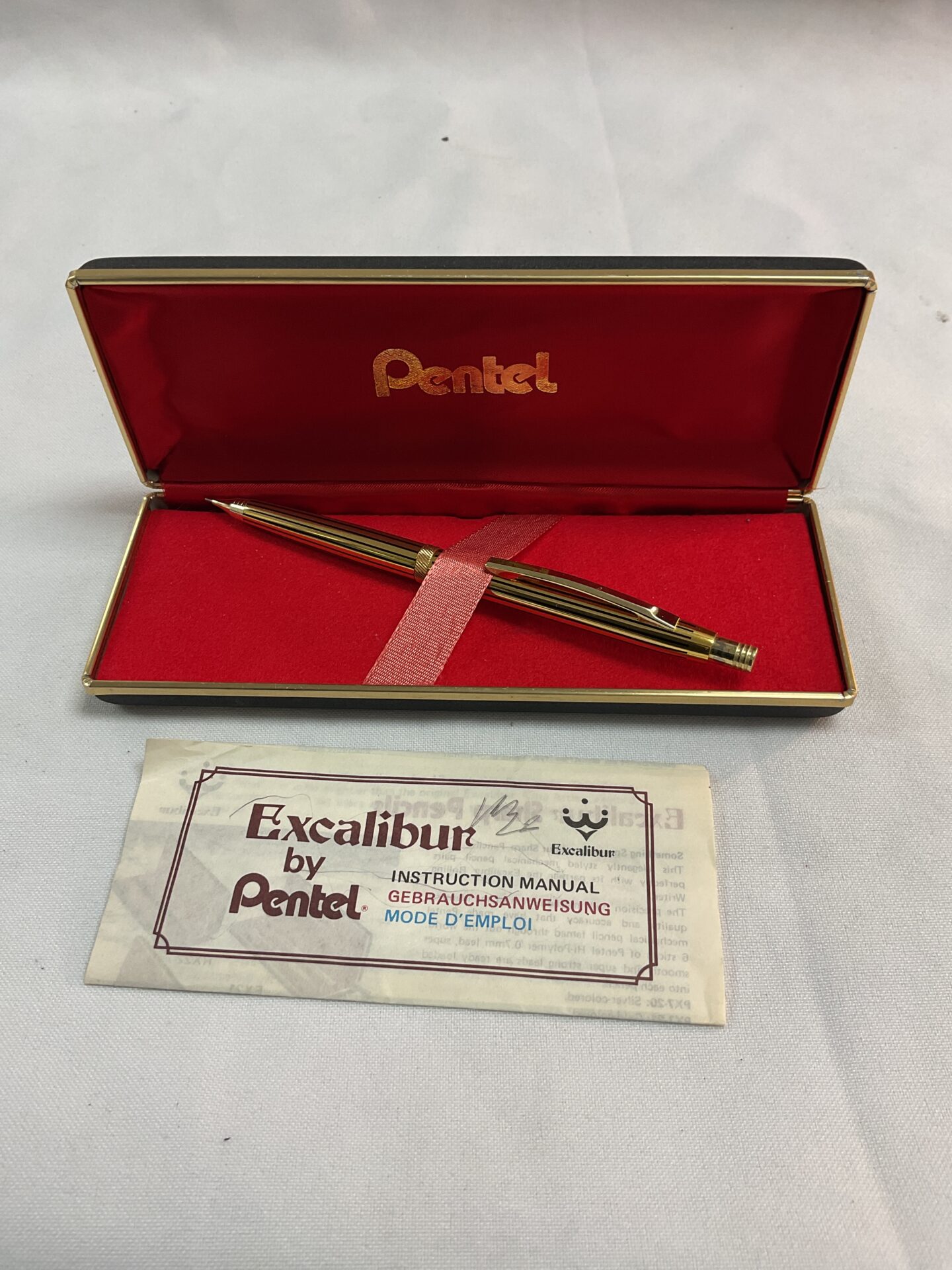 734 Excalibur by pentel propelling Pencil in case