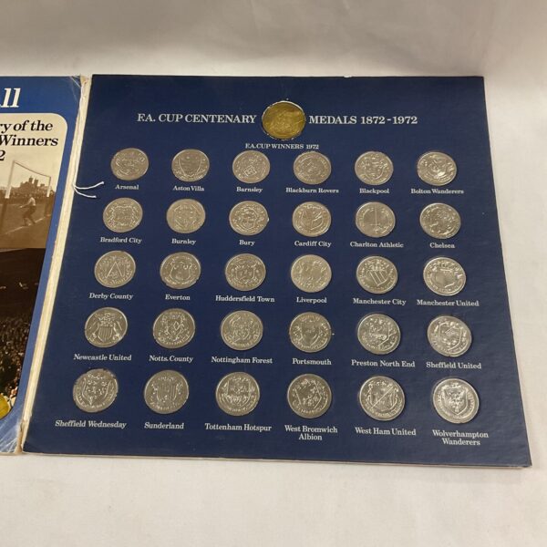 Complete set of vintage FA Cup medals in presentation box.
