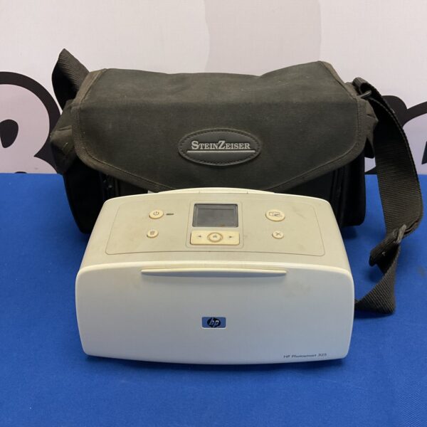 HP Photosmart 325 portable photo printer in used condition.