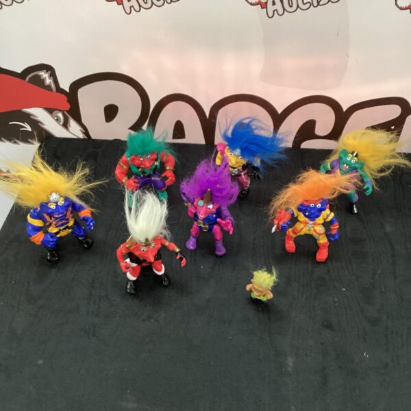 Vintage Battle Trolls figures lot, 1990s collectible toys.