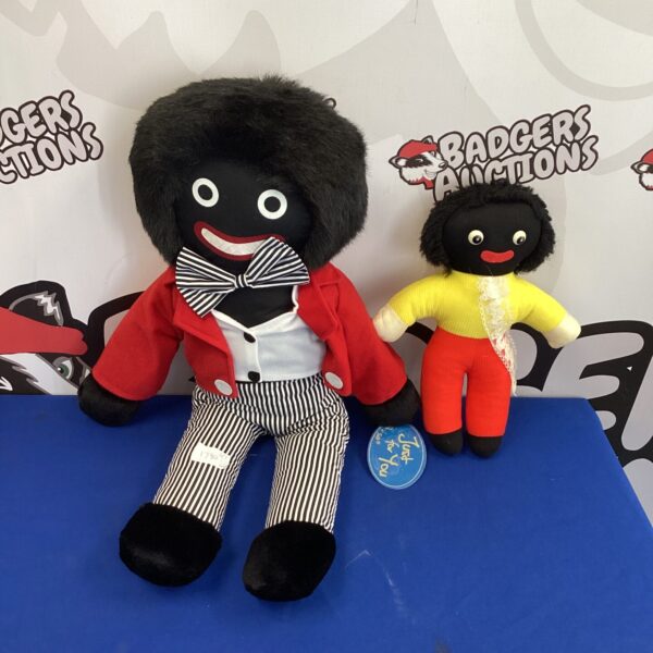 Vintage Lesser & Pavey golly toy with red jacket.
