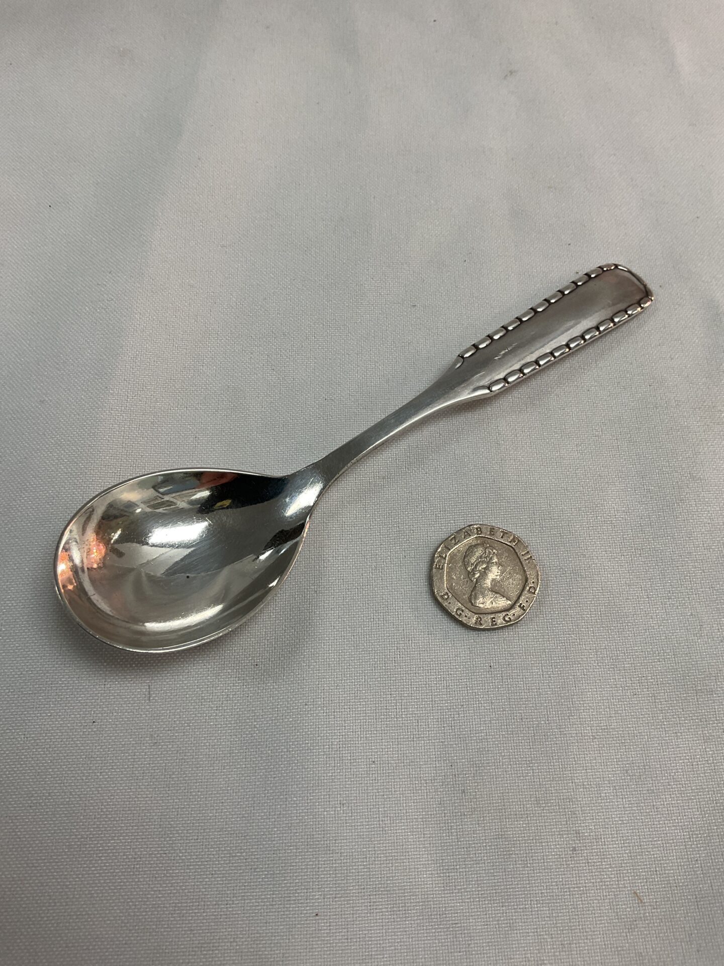 791 georg jensen Silver hallmarked caddy spoon 30.9g