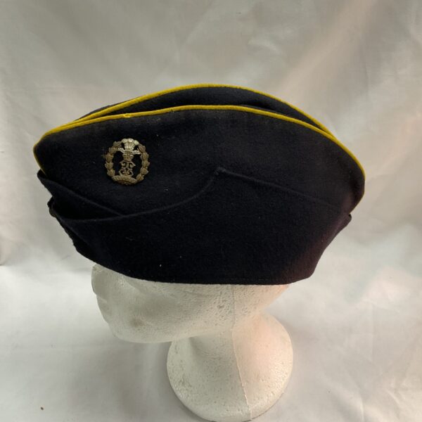 Vintage Middlesex Regiment field service cap, WWI British army headwear.