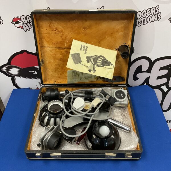 Vintage Zenith UPA5M photo enlarger in a carrying case.