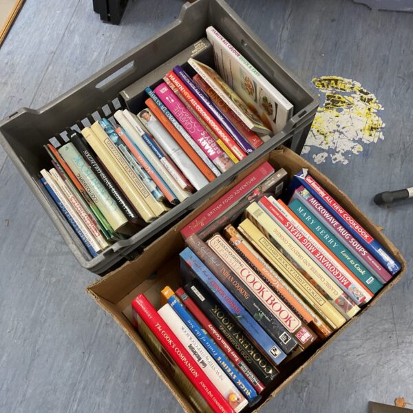 Vintage cookery books lot, a collection of recipe books.