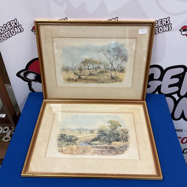 Signed Michael Groeser Sahara print depicting a desert landscape.