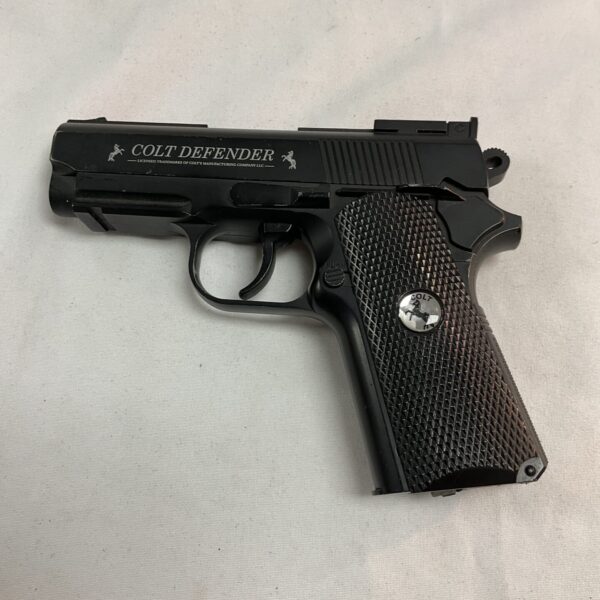 Black Colt Defender CO2 BB pistol side view.