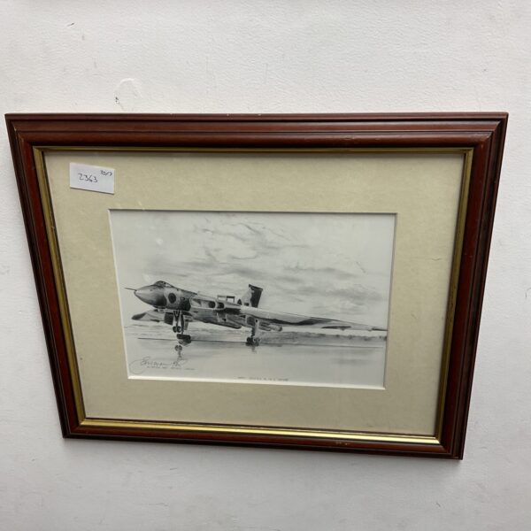 Studio print of the Avro Vulcan B Mk2 XH558 bomber aircraft.
