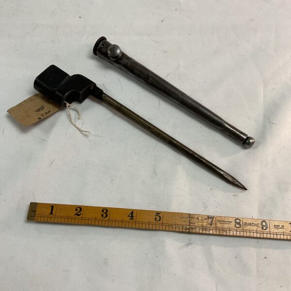 Vintage No4 Enfield bayonet, Mk2 variant, military collectible.