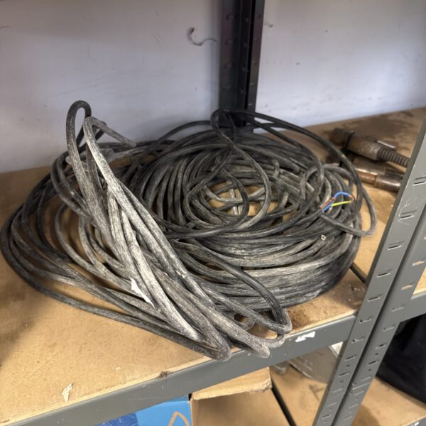 Length of used three core cable for electrical projects.