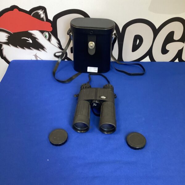Vintage Trilyte 10x40 binoculars in a protective case.