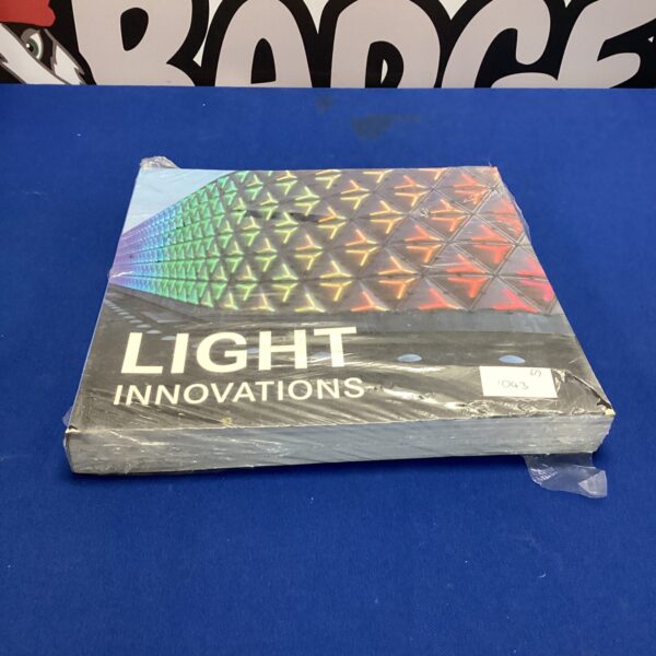 “Light Innovations” book cover with geometric design.