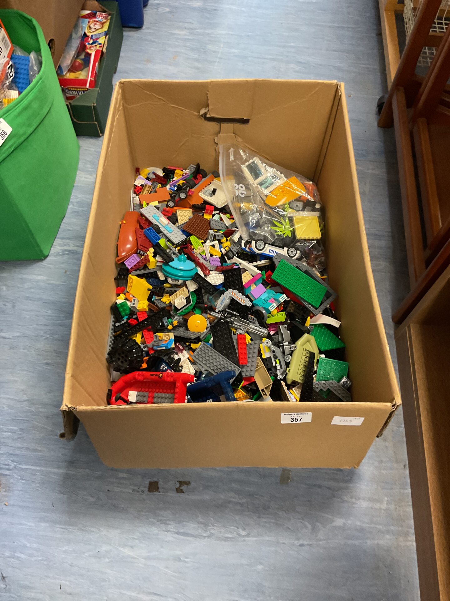 357 Large box of mixed lego