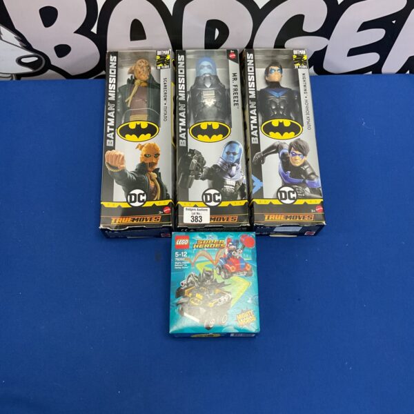 DC Comics Batman Missions figures and Lego set for collectors.