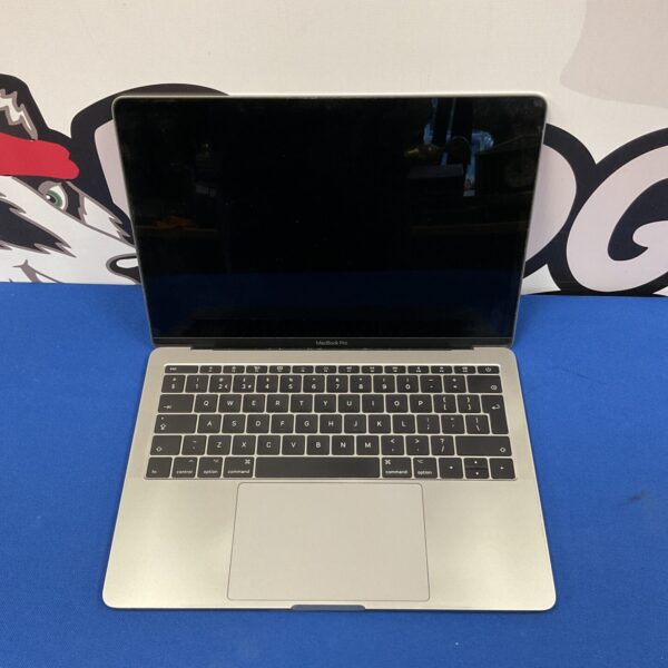Silver Apple Macbook Pro A1708 laptop computer.