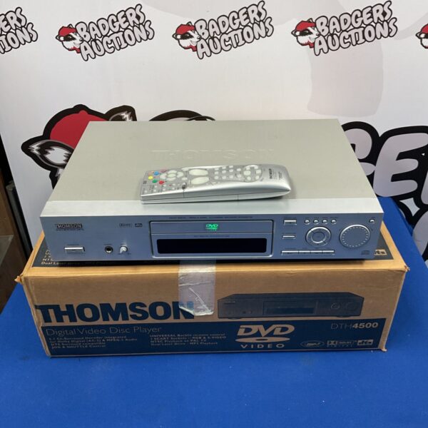 Silver Thomson DTH4500 DVD player for home cinema setup.