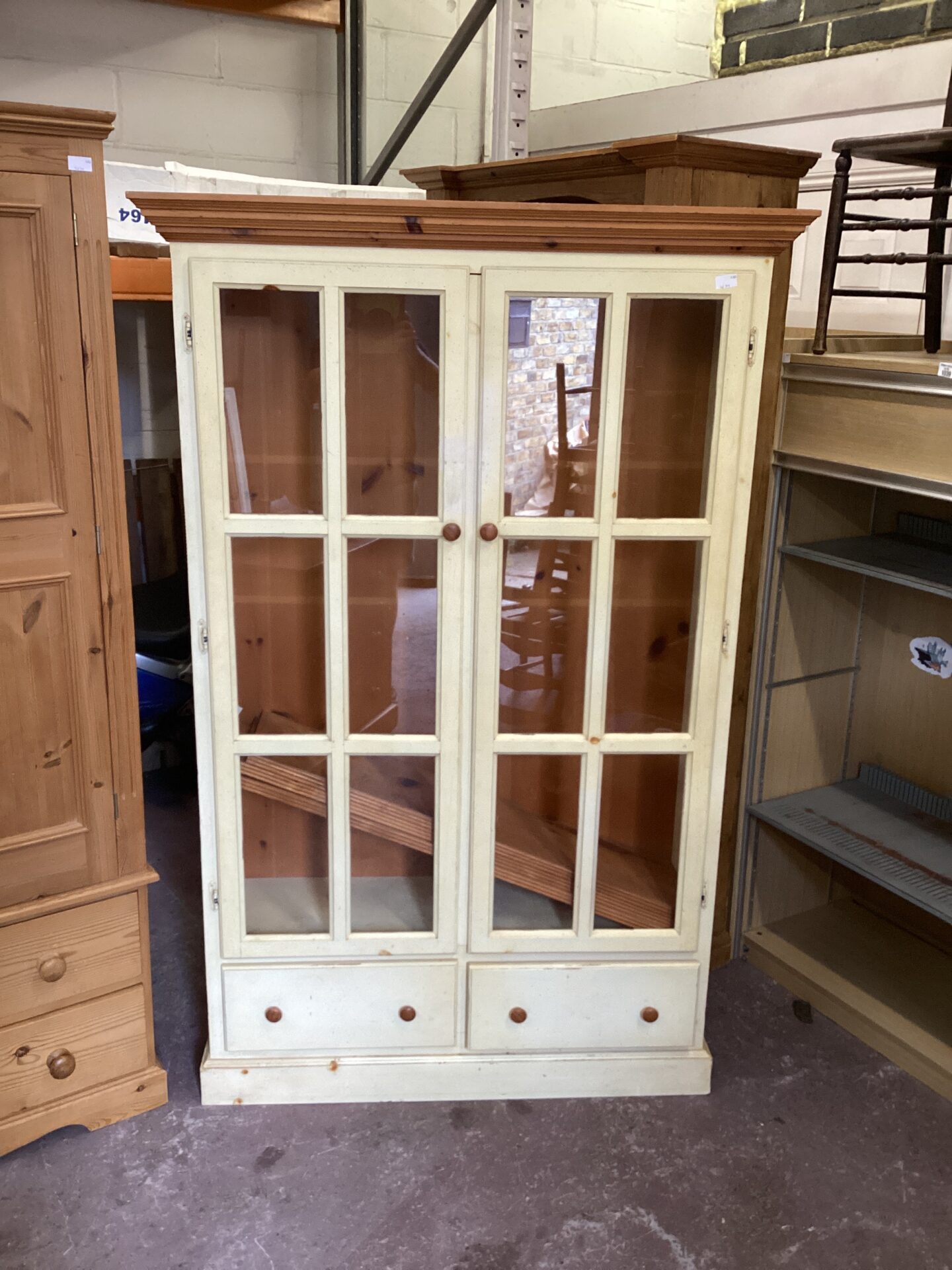 1041 Vintage Display Cabinet H72”xW43”xD14”