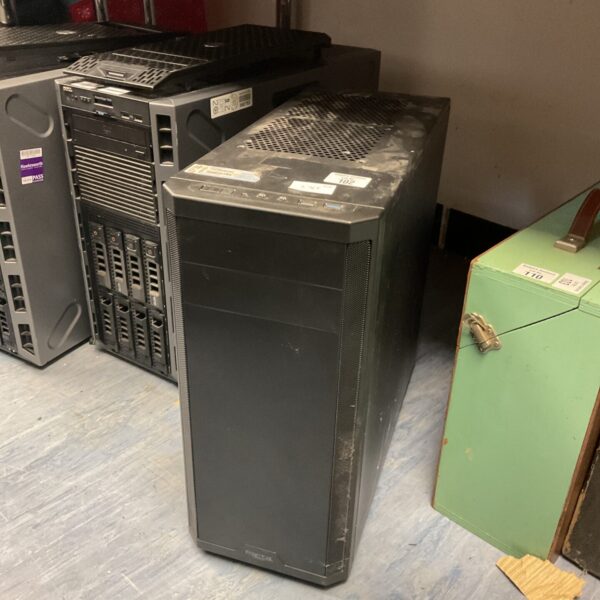 Black Fractal Design desktop PC tower case, used condition.