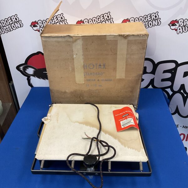 Vintage Photax drying & glazing print dryer for darkroom use.