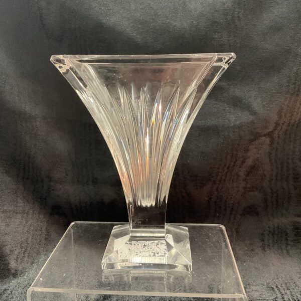 Elegant Waterford Crystal Clarion vase for home decor.