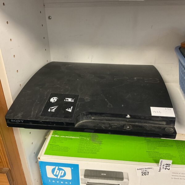 Sony PlayStation 3 Slim console for gaming and entertainment.