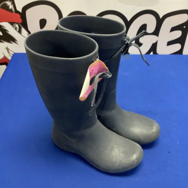 Size 5 Crocs boots, waterproof rubber kids footwear.